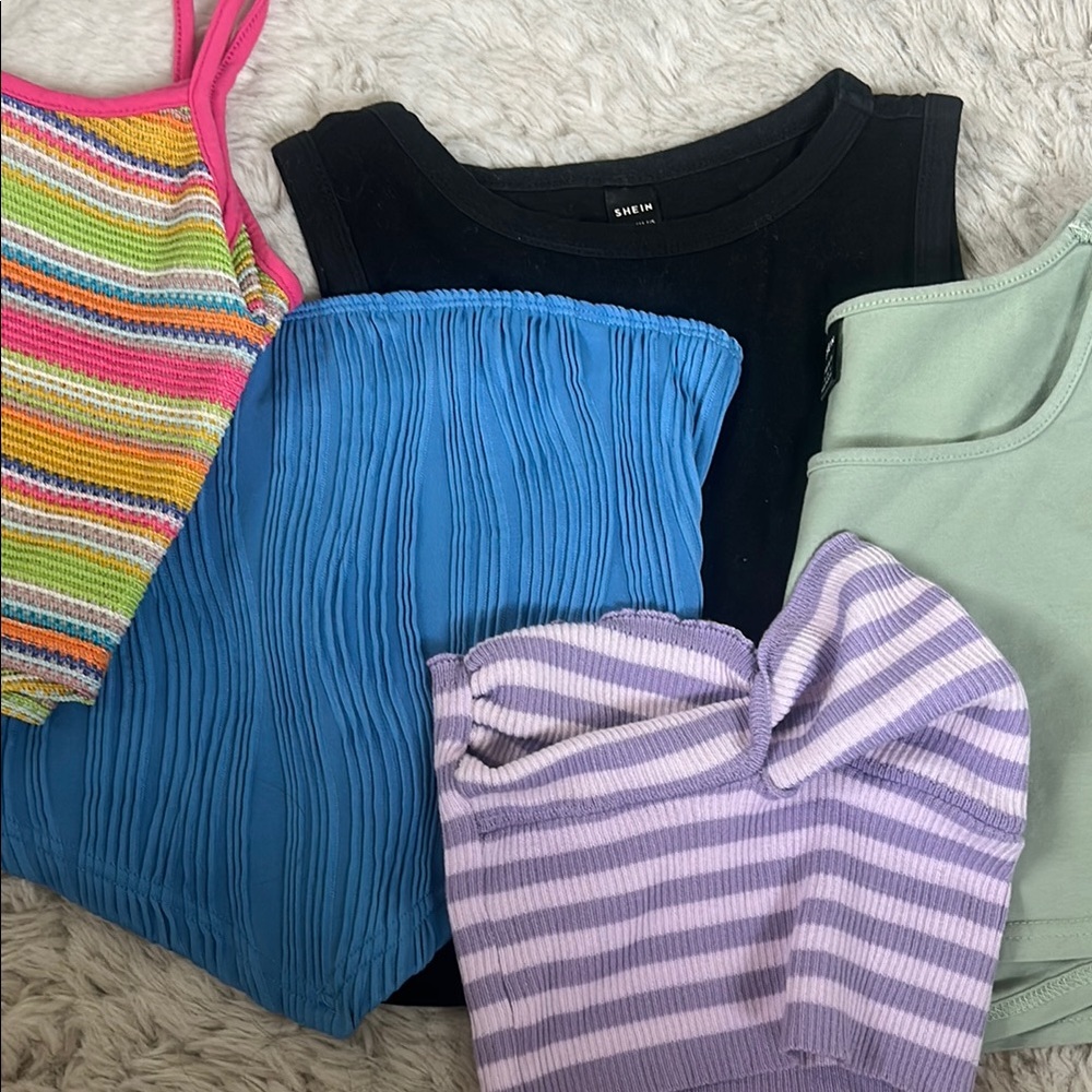 SHEIN summer crop top bundle!!